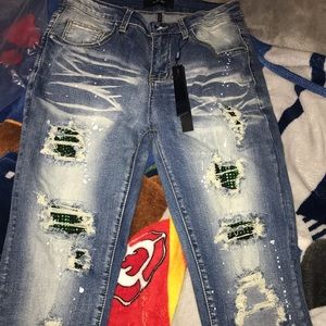 amiri blue jeans